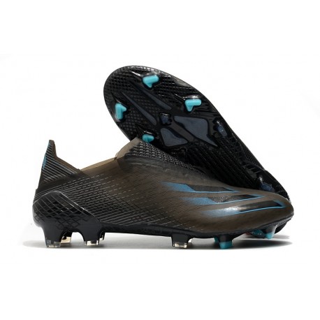 adidas X Ghosted + FG Boots Core Black Grey Six