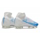 Nike Mercurial Superfly VIII Elite FG Cleat White Blue