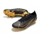 Nike Mercurial Vapor 14 Elite FG Cleats Black Golden