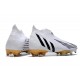 adidas Predator Edge + FG Firm Ground Soccer Cleat White Black Gold