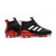 New 2017 adidas ACE 17+ Purecontrol Laceless FG Cleat (Black Red White)