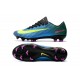 Nike Mercurial Vapor 11 FG ACC New Football Shoes Blue Yellow