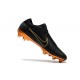 Nike Mercurial Vapor Flyknit Ultra FG Firm Ground Boots Black Golden