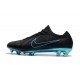 Nike Mercurial Vapor Flyknit Ultra FG Firm Ground Boots Black Blue