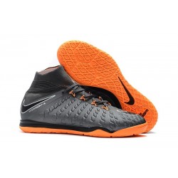 Nike HypervenomX Proximo II DF IC Mens Boots Grey Orange