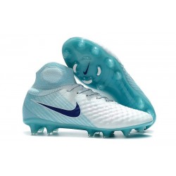 Nike Magista Obra 2 FG Firm Ground Football Shoes - White Blue