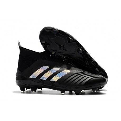 adidas Men's Predator 18+ FG Soccer Boots Black Silver