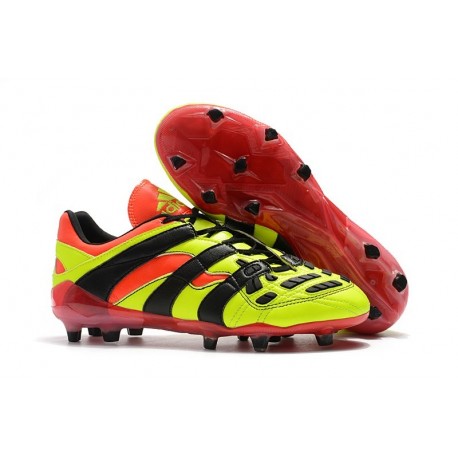 Adidas Predator Accelerator FG Firm Ground Boots - Electricity Red Black