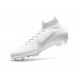 New Nike Mercurial Superfly 6 Elite DF FG Cleat - Full White
