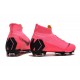 Nike Mercurial Superfly 6 Elite Firm Ground Cleats - Pink Black