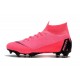 Nike Mercurial Superfly 6 Elite Firm Ground Cleats - Pink Black
