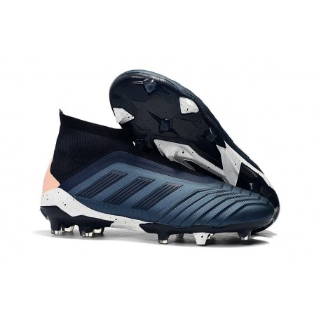adidas Men's Predator 18+ FG Soccer Boots Cyan Black