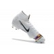 Nike Mercurial Superfly 6 Elite Firm Ground Cleats - Platinum Black White