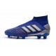 New adidas Predator 19+ FG Soccer Cleats Blue Silver