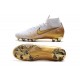 Nike Mercurial Superfly VI FG Soccer Boots White Gold