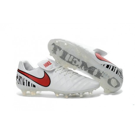 Nike Tiempo Legend 6 FG ACC Soccer Cleats - White Red