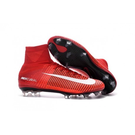 nike mercurial white and red